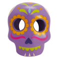 thumbnail image 1 of Portavelas de Halloween Way to Celebrate Calavera de Cerámica Morada 11.2 cm, 1 of 4