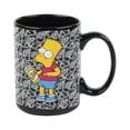 thumbnail image 1 of Taza Simpsons de Cerámica Brilla en la Oscuridad 450 ml Bart Negro, 1 of 2