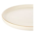 thumbnail image 2 of Plato Trinche Hometrends Cerámica Liso con  Filo Dorado Beige, 2 of 2