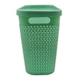 thumbnail image 2 of Bote de Basura Mainstays Rectangular Grabado 10 Litros Aqua, 2 of 4