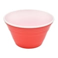 thumbnail image 1 of Bowl Mainstays Plástico 750 ml Doble Pared Doble Color Interior Blanco Exterior Rojo, 1 of 2
