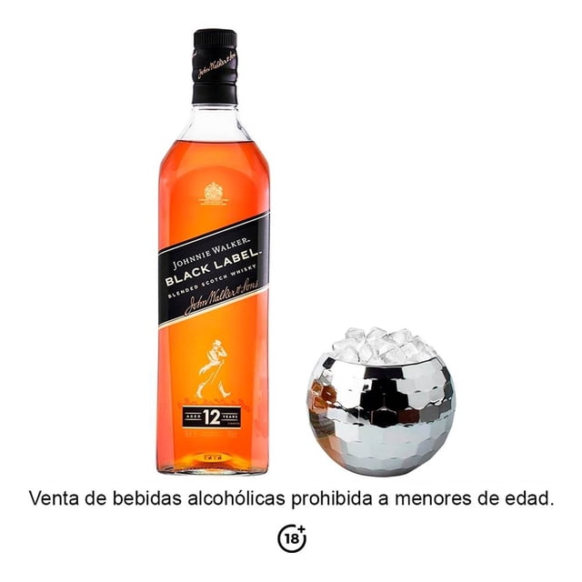 Whisky Johnnie Walker Black Label 750 ml + Hielera