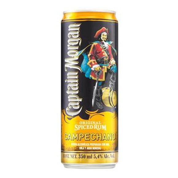 Bebida alcohólica preparada Captain Morgan campechano 350 ml