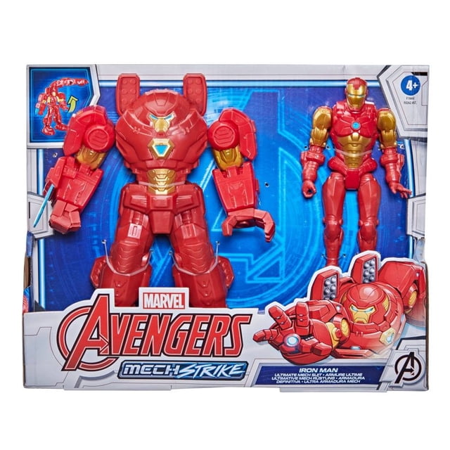 Figura Iron Man Hasbro Marvel Avengers Mech Strike Monster Hunters 12 pulgadas
