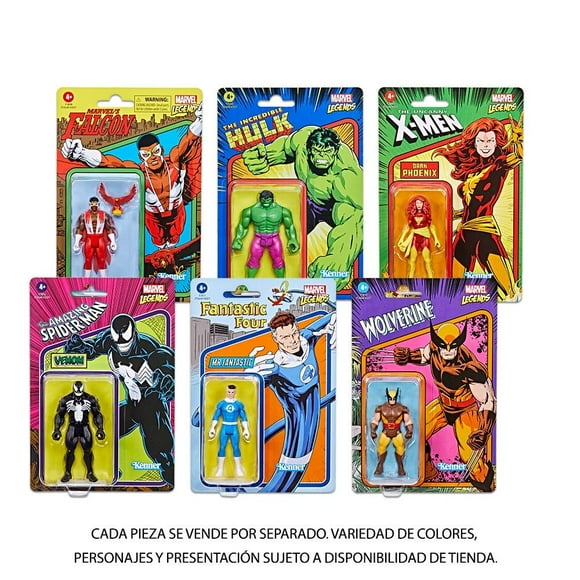 Figura Hasbro Marvel Colección Retro 9.5 cm Varios Modelos 1 pza