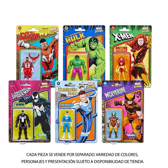 Figura Hasbro Marvel Colección Retro 9.5 cm Varios Modelos 1 pza