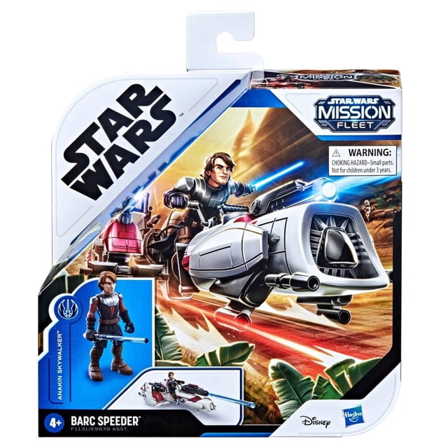 Figura Anakin Skywalker Ataque de BARC Speeder Hasbro Star Wars Mission Fleet 2.5 Pulgadas