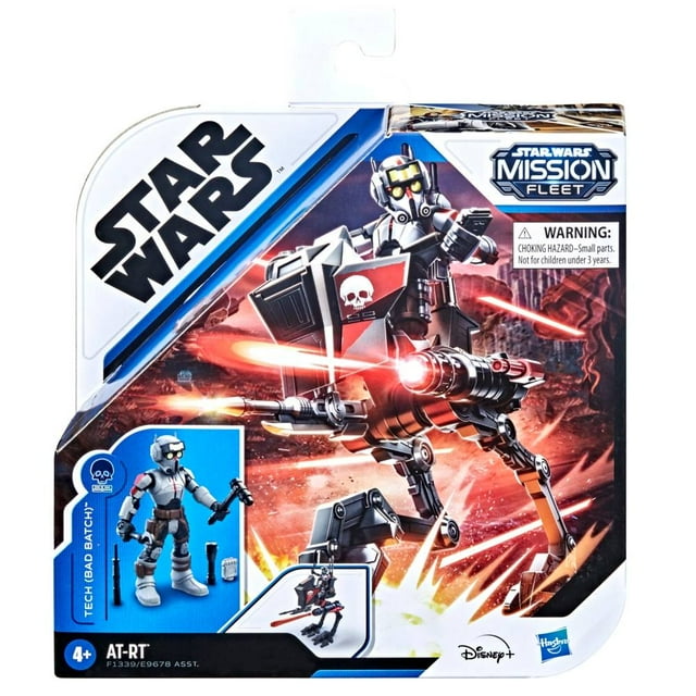 Figura Tech (Bad Batch) Emboscada de AT-RT Hasbro Star Wars Mission Fleet 2.5 Pulgadas