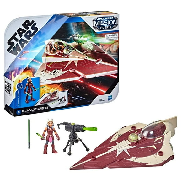 Figura  Ahsoka Tano Delta-7 Jedi Starfighter Hasbro Star Wars Mission Fleet 2.3 Pulgadas