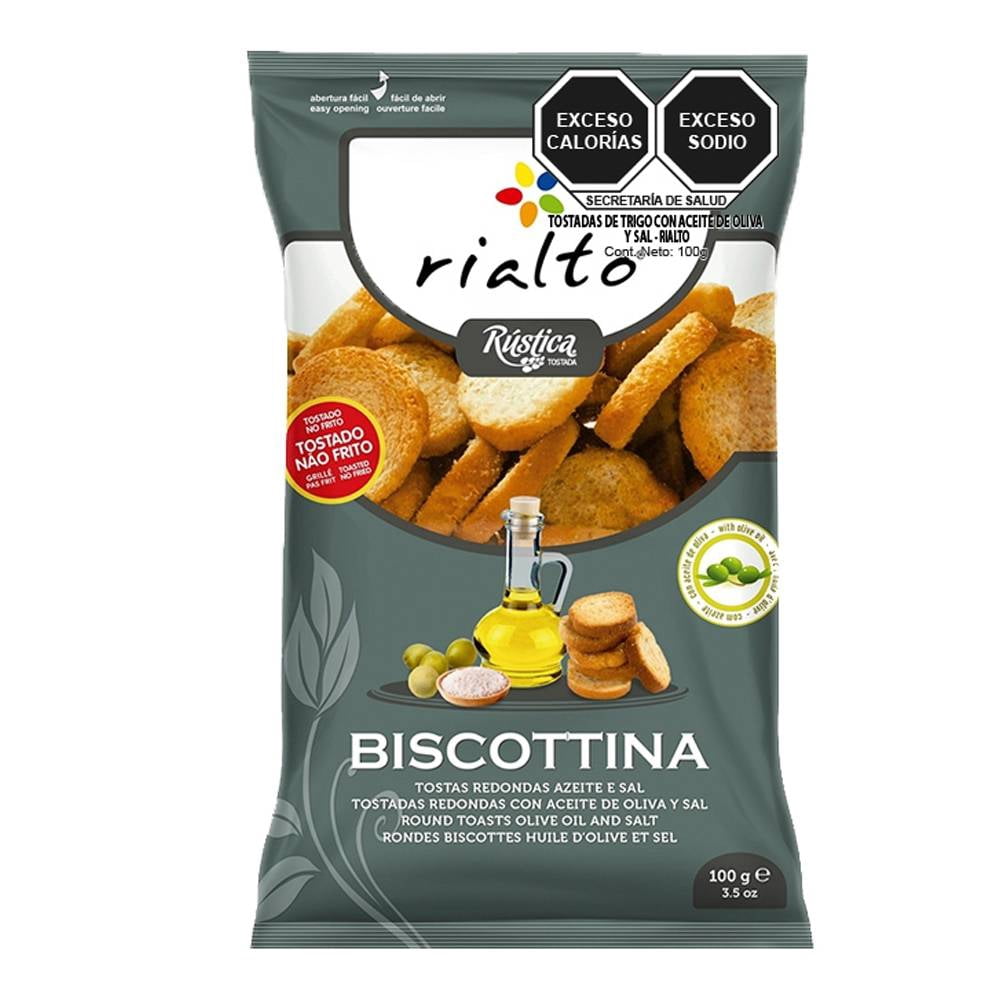 Biscottina Rialto aceite de oliva y sal 100 g | Walmart en línea