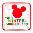 thumbnail image 1 of Plato Disney Melamina Cuadrado Mickey Mouse Navideño, 1 of 4