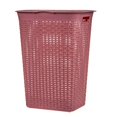 thumbnail image 1 of Cesto Mainstays de Plástico Tipo Rattan Rosa, 1 of 4