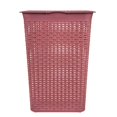 thumbnail image 2 of Cesto Mainstays de Plástico Tipo Rattan Rosa, 2 of 4