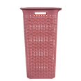 thumbnail image 3 of Cesto Mainstays de Plástico Tipo Rattan Rosa, 3 of 4