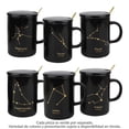 thumbnail image 1 of Taza Hometrends Zodiacal con Tapa y Cuchara Negro 420 ml Varios Modelos 1 Pieza, 1 of 4