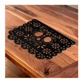 thumbnail image 2 of Mantel Individual Halloween Calavera de Papel Picado Negro, 2 of 4