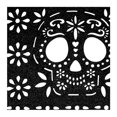 thumbnail image 3 of Mantel Individual Halloween Calavera de Papel Picado Negro, 3 of 4