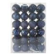 thumbnail image 1 of Esferas Navideñas Holiday time Redondas de Plástico Azul Marino 48 Pzas, 1 of 4