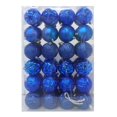 thumbnail image 1 of Esferas Navideñas Holiday time Redondas de Plástico Azul Rey 48 Pzas, 1 of 4