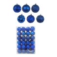 thumbnail image 3 of Esferas Navideñas Holiday time Redondas de Plástico Azul Rey 48 Pzas, 3 of 4
