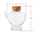 thumbnail image 2 of Set de Botellas de Vidrio Prichos con Corcho en Forma de Corazón 2 pzas, 2 of 4