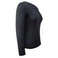 thumbnail image 3 of Playera George Talla M Manga Larga Lisa Negro, 3 of 4