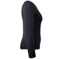 thumbnail image 4 of Playera George Talla M Manga Larga Lisa Negro, 4 of 4