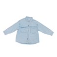 thumbnail image 1 of Sobrecamisa George Talla G Manga Larga con Botones a lo Largo y Bolsillos Azul, 1 of 4