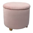 thumbnail image 1 of Taburete Home trends Rosa con Espacio de Almacenamiento 45 cm, 1 of 4