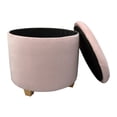 thumbnail image 2 of Taburete Home trends Rosa con Espacio de Almacenamiento 45 cm, 2 of 4