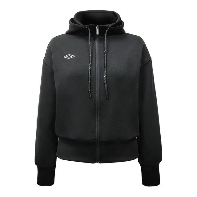 Sudadera Umbro Talla M Deportiva con Cuello Mock con Capucha Negra