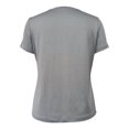 thumbnail image 2 of Playera Athletic Works para Mujer, Deportiva Cuello Redondo Manga Corta Gris Oxford Talla CH, 2 of 4