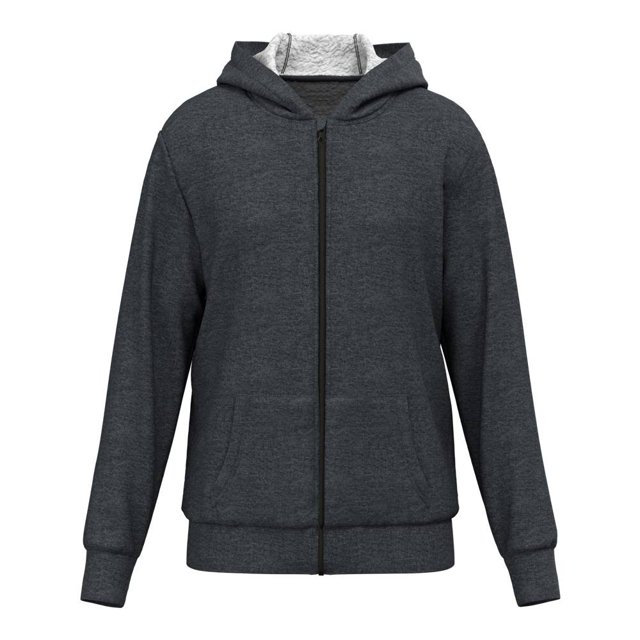Sudadera George Talla 16 con Cierre en Medio y Gorra Gris Oxford
