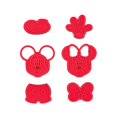 thumbnail image 2 of Cortadores de Galletas Disney Diseño de Mickey y Minnie 6 Piezas, 2 of 4