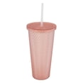 thumbnail image 3 of Vaso con Popote Mainstays Rosa 620 ml, 3 of 3