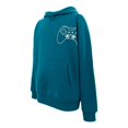 thumbnail image 3 of Sudadera George Talla EG con Capucha y Estampado Gamer Azul Teal, 3 of 4
