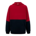thumbnail image 1 of Sudadera George Talla 12 con Capucha 2 Bloques Negro con Rojo, 1 of 4