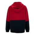 thumbnail image 2 of Sudadera George Talla 12 con Capucha 2 Bloques Negro con Rojo, 2 of 4