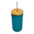 thumbnail image 3 of Mason Jar Mainstays Azul con Popote, 3 of 4