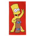 thumbnail image 1 of Toalla de Playa Simpsons Bart Roja, 1 of 3
