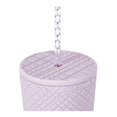 thumbnail image 2 of Vaso con Popote Mainstays Texturizado Cuadros 750ml Violeta Mate, 2 of 2