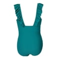 thumbnail image 2 of Traje de baño Ocean Pacific T M Liso Olan en Pecho Verde, 2 of 4