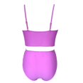 thumbnail image 2 of Traje de baño Ocean Pacific Talla M Liso Bikini Dos Piezas  Lila, 2 of 4