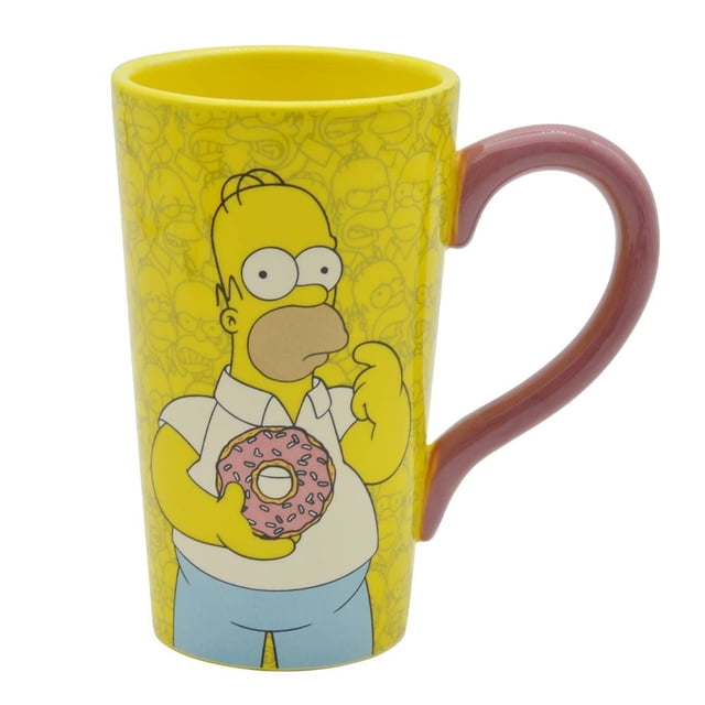 Taza The Simpsons Cónica de Cerámica 460 ml Homero Amarillo