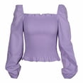 thumbnail image 1 of Blusa George Talla M Manga Larga Olán Lila, 1 of 4