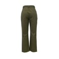thumbnail image 2 of Pantalón George para Mujer, Pinzas con Lino Ajustable de la Cintura Verde Militar Talla CH, 2 of 4