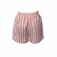 thumbnail image 2 of Bermuda George para Mujer, con Lino Rayas Verticales Blanco con Rosa Talla G, 2 of 4