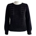 thumbnail image 1 of Suéter George Talla M Chenille Cuello Redondo Negro, 1 of 4