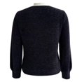 thumbnail image 2 of Suéter George Talla M Chenille Cuello Redondo Negro, 2 of 4