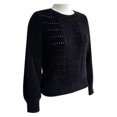 thumbnail image 3 of Suéter George Talla M Chenille Cuello Redondo Negro, 3 of 4
